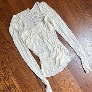 Free people satin longsleeve